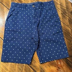 Plugg Flex Shorts Mens 29 9” Relaxed
Outdoor Navy w/sailboats Cotton/spandex